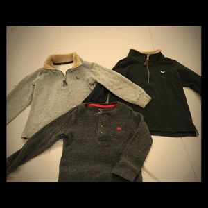 Carters 4T Winter Bundle - 2 Sweaters / 1 Thermal
